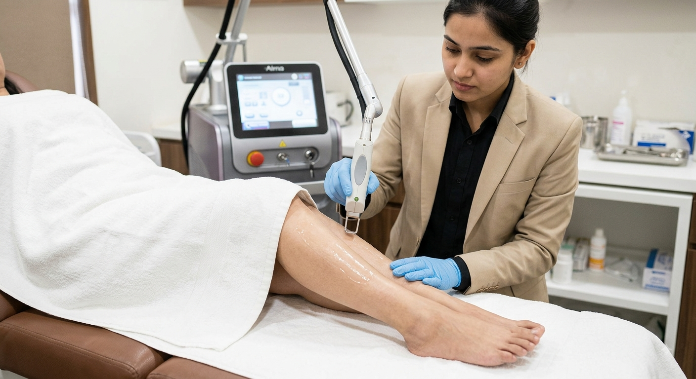 Laser hair reduction treatment for women at D'TANIQUE